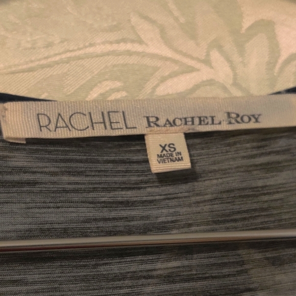 Rachel Roy Polynesian Blue & Grey Asymmetrical Wrap Maxi dress - Picture 5 of 10